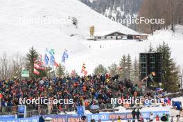 10.12.2023, Hochfilzen, Austria (AUT): Event Feature: Fans on the grandstand - IBU World Cup Biathlon, relay men, Hochfilzen (AUT). www.nordicfocus.com. © Manzoni/NordicFocus. Every downloaded picture is fee-liable.