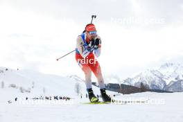 10.12.2023, Hochfilzen, Austria (AUT): Joscha Burkhalter (SUI) - IBU World Cup Biathlon, relay men, Hochfilzen (AUT). www.nordicfocus.com. © Manzoni/NordicFocus. Every downloaded picture is fee-liable.