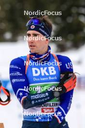 10.12.2023, Hochfilzen, Austria (AUT): Sean Doherty (USA) - IBU World Cup Biathlon, relay men, Hochfilzen (AUT). www.nordicfocus.com. © Manzoni/NordicFocus. Every downloaded picture is fee-liable.