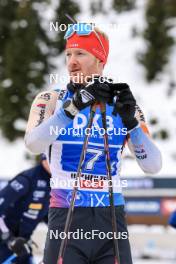 10.12.2023, Hochfilzen, Austria (AUT): Gion Stalder (SUI) - IBU World Cup Biathlon, relay men, Hochfilzen (AUT). www.nordicfocus.com. © Manzoni/NordicFocus. Every downloaded picture is fee-liable.