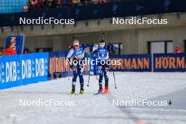 10.12.2023, Hochfilzen, Austria (AUT): Jonni Mukkala (FIN), Joni Mustonen (FIN), (l-r) - IBU World Cup Biathlon, relay men, Hochfilzen (AUT). www.nordicfocus.com. © Manzoni/NordicFocus. Every downloaded picture is fee-liable.