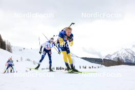 10.12.2023, Hochfilzen, Austria (AUT): Jaakko Ranta (FIN), Emil Nykvist (SWE), (l-r) - IBU World Cup Biathlon, relay men, Hochfilzen (AUT). www.nordicfocus.com. © Manzoni/NordicFocus. Every downloaded picture is fee-liable.