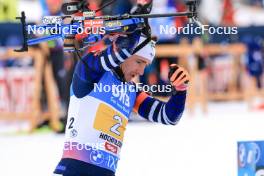 10.12.2023, Hochfilzen, Austria (AUT): Fabien Claude (FRA) - IBU World Cup Biathlon, relay men, Hochfilzen (AUT). www.nordicfocus.com. © Manzoni/NordicFocus. Every downloaded picture is fee-liable.