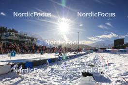10.12.2023, Hochfilzen, Austria (AUT): Feature: Track atmosphere  - IBU World Cup Biathlon, relay women, Hochfilzen (AUT). www.nordicfocus.com. © Manzoni/NordicFocus. Every downloaded picture is fee-liable.