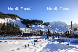 10.12.2023, Hochfilzen, Austria (AUT): Juni Arnekleiv (NOR), Anna Magnusson (SWE), Samuela Comola (ITA), (l-r) - IBU World Cup Biathlon, relay women, Hochfilzen (AUT). www.nordicfocus.com. © Manzoni/NordicFocus. Every downloaded picture is fee-liable.