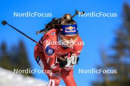10.12.2023, Hochfilzen, Austria (AUT): Anna Gandler (AUT) - IBU World Cup Biathlon, relay women, Hochfilzen (AUT). www.nordicfocus.com. © Manzoni/NordicFocus. Every downloaded picture is fee-liable.