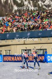 10.12.2023, Hochfilzen, Austria (AUT): Sonja Leinamo (FIN), Noora Kaisa Keranen (FIN), (l-r) - IBU World Cup Biathlon, relay women, Hochfilzen (AUT). www.nordicfocus.com. © Manzoni/NordicFocus. Every downloaded picture is fee-liable.