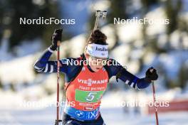 10.12.2023, Hochfilzen, Austria (AUT): Lou Jeanmonnot (FRA) - IBU World Cup Biathlon, relay women, Hochfilzen (AUT). www.nordicfocus.com. © Manzoni/NordicFocus. Every downloaded picture is fee-liable.