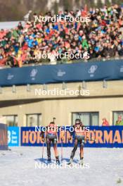 10.12.2023, Hochfilzen, Austria (AUT): Vanessa Voigt (GER), Marion Wiesensarter (GER), (l-r) - IBU World Cup Biathlon, relay women, Hochfilzen (AUT). www.nordicfocus.com. © Manzoni/NordicFocus. Every downloaded picture is fee-liable.