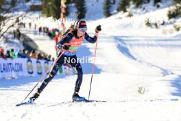 10.12.2023, Hochfilzen, Austria (AUT): Lisa Vittozzi (ITA) - IBU World Cup Biathlon, relay women, Hochfilzen (AUT). www.nordicfocus.com. © Manzoni/NordicFocus. Every downloaded picture is fee-liable.