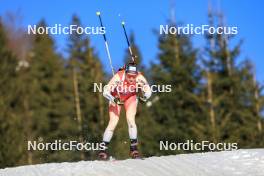 10.12.2023, Hochfilzen, Austria (AUT): Flurina Volken (SUI) - IBU World Cup Biathlon, relay women, Hochfilzen (AUT). www.nordicfocus.com. © Manzoni/NordicFocus. Every downloaded picture is fee-liable.