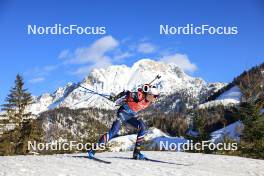 10.12.2023, Hochfilzen, Austria (AUT): Gilonne Guigonnat (FRA) - IBU World Cup Biathlon, relay women, Hochfilzen (AUT). www.nordicfocus.com. © Manzoni/NordicFocus. Every downloaded picture is fee-liable.