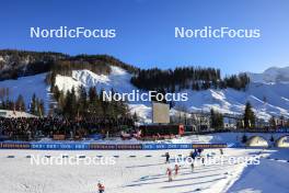 10.12.2023, Hochfilzen, Austria (AUT): Amy Baserga (SUI), Natalia Sidorowicz (POL), Polina Yegorova (KAZ), (l-r) - IBU World Cup Biathlon, relay women, Hochfilzen (AUT). www.nordicfocus.com. © Manzoni/NordicFocus. Every downloaded picture is fee-liable.