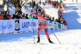 10.12.2023, Hochfilzen, Austria (AUT): Anna Gandler (AUT) - IBU World Cup Biathlon, relay women, Hochfilzen (AUT). www.nordicfocus.com. © Manzoni/NordicFocus. Every downloaded picture is fee-liable.