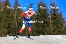 10.12.2023, Hochfilzen, Austria (AUT): Lucie Charvatova (CZE) - IBU World Cup Biathlon, relay women, Hochfilzen (AUT). www.nordicfocus.com. © Manzoni/NordicFocus. Every downloaded picture is fee-liable.
