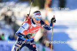 10.12.2023, Hochfilzen, Austria (AUT): Daria Virolainen (FIN) - IBU World Cup Biathlon, relay women, Hochfilzen (AUT). www.nordicfocus.com. © Manzoni/NordicFocus. Every downloaded picture is fee-liable.