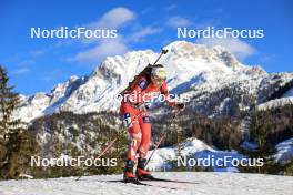 10.12.2023, Hochfilzen, Austria (AUT): Tamara Steiner (AUT) - IBU World Cup Biathlon, relay women, Hochfilzen (AUT). www.nordicfocus.com. © Manzoni/NordicFocus. Every downloaded picture is fee-liable.