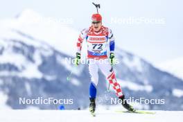 08.12.2023, Hochfilzen, Austria (AUT): Matija Legovic (CRO) - IBU World Cup Biathlon, sprint men, Hochfilzen (AUT). www.nordicfocus.com. © Manzoni/NordicFocus. Every downloaded picture is fee-liable.
