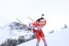08.12.2023, Hochfilzen, Austria (AUT): Christian Gow (CAN) - IBU World Cup Biathlon, sprint men, Hochfilzen (AUT). www.nordicfocus.com. © Manzoni/NordicFocus. Every downloaded picture is fee-liable.