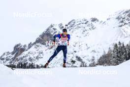 08.12.2023, Hochfilzen, Austria (AUT): Vincent Bonacci (USA) - IBU World Cup Biathlon, sprint men, Hochfilzen (AUT). www.nordicfocus.com. © Manzoni/NordicFocus. Every downloaded picture is fee-liable.