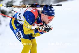 08.12.2023, Hochfilzen, Austria (AUT): Emil Nykvist (SWE) - IBU World Cup Biathlon, sprint men, Hochfilzen (AUT). www.nordicfocus.com. © Manzoni/NordicFocus. Every downloaded picture is fee-liable.