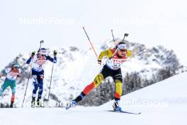 08.12.2023, Hochfilzen, Austria (AUT): Otto Invenius (FIN), Thierry Langer (BEL), (l-r) - IBU World Cup Biathlon, sprint men, Hochfilzen (AUT). www.nordicfocus.com. © Manzoni/NordicFocus. Every downloaded picture is fee-liable.