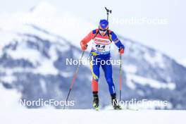 08.12.2023, Hochfilzen, Austria (AUT): Raul Flore (ROU) - IBU World Cup Biathlon, sprint men, Hochfilzen (AUT). www.nordicfocus.com. © Manzoni/NordicFocus. Every downloaded picture is fee-liable.