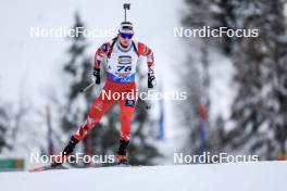 08.12.2023, Hochfilzen, Austria (AUT): Kristina Oberthaler (AUT) - IBU World Cup Biathlon, sprint women, Hochfilzen (AUT). www.nordicfocus.com. © Manzoni/NordicFocus. Every downloaded picture is fee-liable.