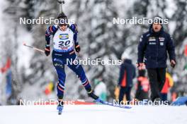 08.12.2023, Hochfilzen, Austria (AUT): Julia Simon (FRA) - IBU World Cup Biathlon, sprint women, Hochfilzen (AUT). www.nordicfocus.com. © Manzoni/NordicFocus. Every downloaded picture is fee-liable.