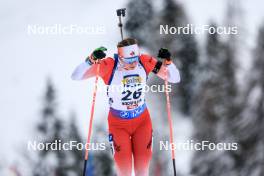 08.12.2023, Hochfilzen, Austria (AUT): Nadia Moser (CAN) - IBU World Cup Biathlon, sprint women, Hochfilzen (AUT). www.nordicfocus.com. © Manzoni/NordicFocus. Every downloaded picture is fee-liable.