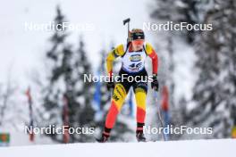 08.12.2023, Hochfilzen, Austria (AUT): Maya Cloetens (BEL) - IBU World Cup Biathlon, sprint women, Hochfilzen (AUT). www.nordicfocus.com. © Manzoni/NordicFocus. Every downloaded picture is fee-liable.