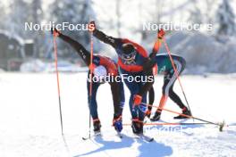 07.12.2023, Hochfilzen, Austria (AUT): US technicians at work - IBU World Cup Biathlon, training, Hochfilzen (AUT). www.nordicfocus.com. © Manzoni/NordicFocus. Every downloaded picture is fee-liable.