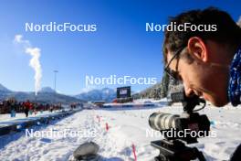 07.12.2023, Hochfilzen, Austria (AUT): Event Feature: Moritz at work - IBU World Cup Biathlon, training, Hochfilzen (AUT). www.nordicfocus.com. © Manzoni/NordicFocus. Every downloaded picture is fee-liable.