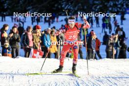 17.12.2023, Lenzerheide, Switzerland (SUI): Felix Leitner (AUT) - IBU World Cup Biathlon, mass men, Lenzerheide (SUI). www.nordicfocus.com. © Manzoni/NordicFocus. Every downloaded picture is fee-liable.