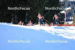 17.12.2023, Lenzerheide, Switzerland (SUI): Philipp Nawrath (GER), Tarjei Boe (NOR) - IBU World Cup Biathlon, mass men, Lenzerheide (SUI). www.nordicfocus.com. © Manzoni/NordicFocus. Every downloaded picture is fee-liable.