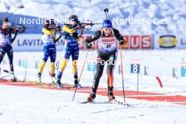 17.12.2023, Lenzerheide, Switzerland (SUI): Franziska Preuss (GER) - IBU World Cup Biathlon, mass women, Lenzerheide (SUI). www.nordicfocus.com. © Manzoni/NordicFocus. Every downloaded picture is fee-liable.
