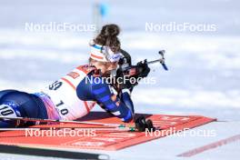 17.12.2023, Lenzerheide, Switzerland (SUI): Lou Jeanmonnot (FRA) - IBU World Cup Biathlon, mass women, Lenzerheide (SUI). www.nordicfocus.com. © Manzoni/NordicFocus. Every downloaded picture is fee-liable.
