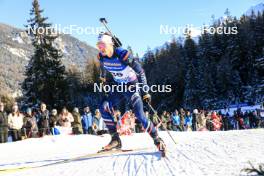16.12.2023, Lenzerheide, Switzerland (SUI): Emilien Jacquelin (FRA) - IBU World Cup Biathlon, pursuit men, Lenzerheide (SUI). www.nordicfocus.com. © Manzoni/NordicFocus. Every downloaded picture is fee-liable.