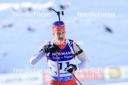 16.12.2023, Lenzerheide, Switzerland (SUI): Niklas Hartweg (SUI) - IBU World Cup Biathlon, pursuit men, Lenzerheide (SUI). www.nordicfocus.com. © Manzoni/NordicFocus. Every downloaded picture is fee-liable.