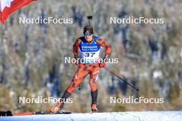 16.12.2023, Lenzerheide, Switzerland (SUI): Maksim Makarov (MDA) - IBU World Cup Biathlon, pursuit men, Lenzerheide (SUI). www.nordicfocus.com. © Manzoni/NordicFocus. Every downloaded picture is fee-liable.