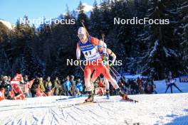 16.12.2023, Lenzerheide, Switzerland (SUI): Adam Runnalls (CAN) - IBU World Cup Biathlon, pursuit men, Lenzerheide (SUI). www.nordicfocus.com. © Manzoni/NordicFocus. Every downloaded picture is fee-liable.