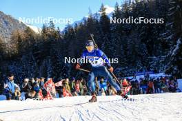 16.12.2023, Lenzerheide, Switzerland (SUI): Vincent Bonacci (USA) - IBU World Cup Biathlon, pursuit men, Lenzerheide (SUI). www.nordicfocus.com. © Manzoni/NordicFocus. Every downloaded picture is fee-liable.