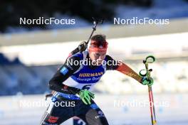 16.12.2023, Lenzerheide, Switzerland (SUI): Johannes Kuehn (GER) - IBU World Cup Biathlon, pursuit men, Lenzerheide (SUI). www.nordicfocus.com. © Manzoni/NordicFocus. Every downloaded picture is fee-liable.