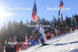 16.12.2023, Lenzerheide, Switzerland (SUI): Yuliia Dzhima (UKR) - IBU World Cup Biathlon, pursuit women, Lenzerheide (SUI). www.nordicfocus.com. © Manzoni/NordicFocus. Every downloaded picture is fee-liable.