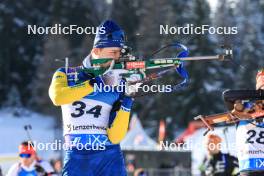 15.12.2023, Lenzerheide, Switzerland (SUI): Martin Ponsiluoma (SWE) - IBU World Cup Biathlon, sprint men, Lenzerheide (SUI). www.nordicfocus.com. © Manzoni/NordicFocus. Every downloaded picture is fee-liable.