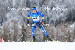15.12.2023, Lenzerheide, Switzerland (SUI): Artem Tyshchenko (UKR) - IBU World Cup Biathlon, sprint men, Lenzerheide (SUI). www.nordicfocus.com. © Manzoni/NordicFocus. Every downloaded picture is fee-liable.