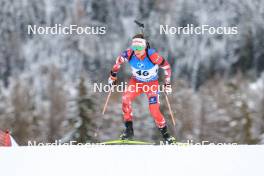 15.12.2023, Lenzerheide, Switzerland (SUI): Felix Leitner (AUT) - IBU World Cup Biathlon, sprint men, Lenzerheide (SUI). www.nordicfocus.com. © Manzoni/NordicFocus. Every downloaded picture is fee-liable.
