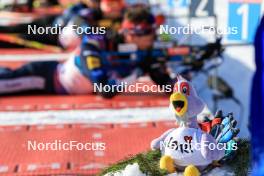15.12.2023, Lenzerheide, Switzerland (SUI): Event Feature: Lenzi mascotte - IBU World Cup Biathlon, sprint men, Lenzerheide (SUI). www.nordicfocus.com. © Manzoni/NordicFocus. Every downloaded picture is fee-liable.