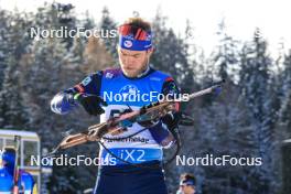 15.12.2023, Lenzerheide, Switzerland (SUI): Antonin Guigonnat (FRA) - IBU World Cup Biathlon, sprint men, Lenzerheide (SUI). www.nordicfocus.com. © Manzoni/NordicFocus. Every downloaded picture is fee-liable.