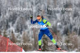 15.12.2023, Lenzerheide, Switzerland (SUI): Anton Vidmar (SLO) - IBU World Cup Biathlon, sprint men, Lenzerheide (SUI). www.nordicfocus.com. © Manzoni/NordicFocus. Every downloaded picture is fee-liable.